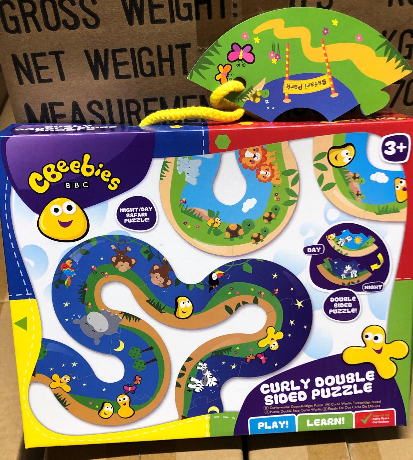 12 CBEEBIES CURLY DOUBLE SIDED PUZZLE