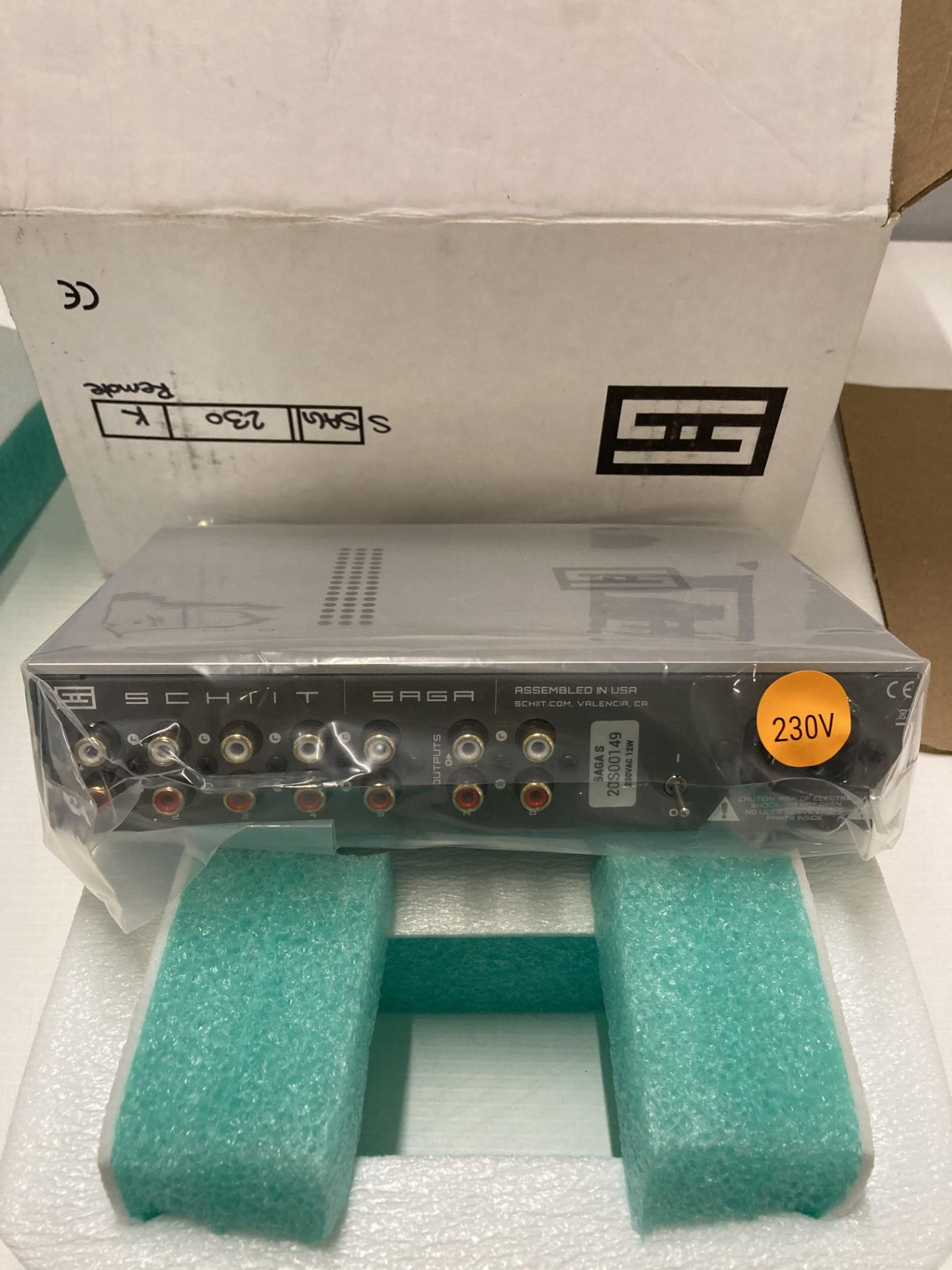 Schiit Saga 5 Pre-amp with remote control (boxed and new) (saleroom location: U13) - Image 2 of 2