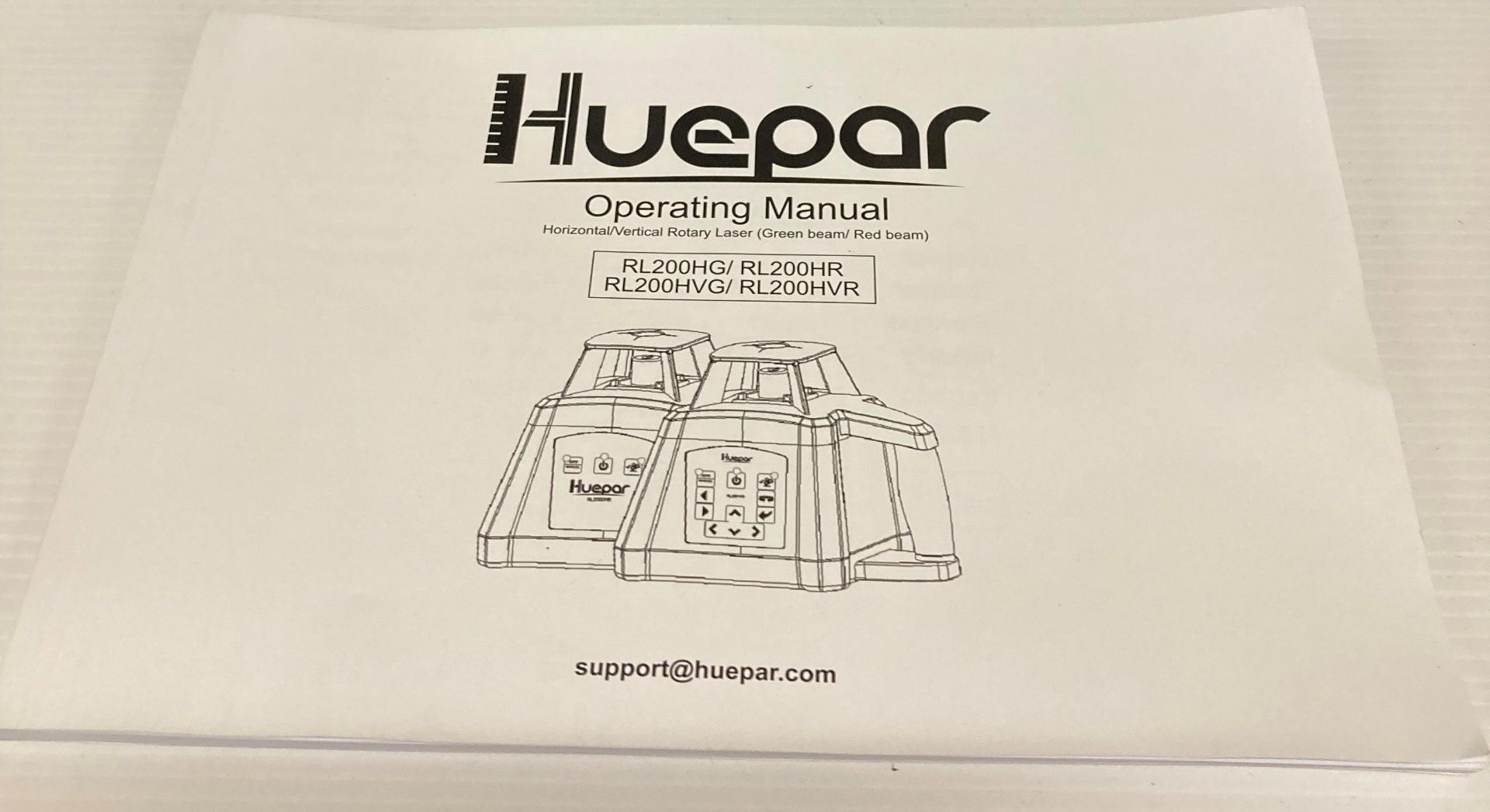 A Huepar RL200HR Rotary Laser level in case (boxed) (saleroom location: V05)
