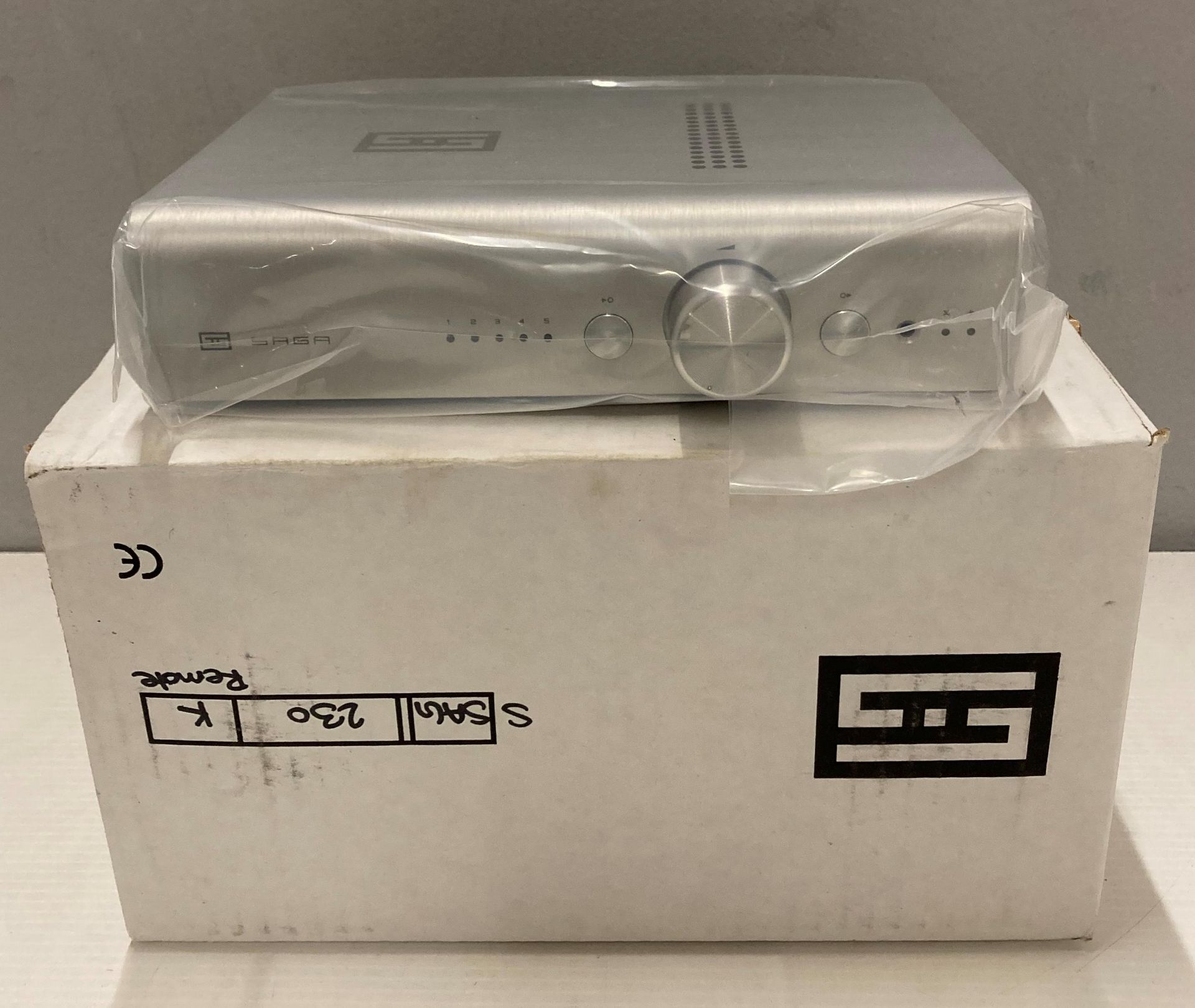 Schiit Saga 5 Pre-amp with remote control (boxed and new) (saleroom location: U13)