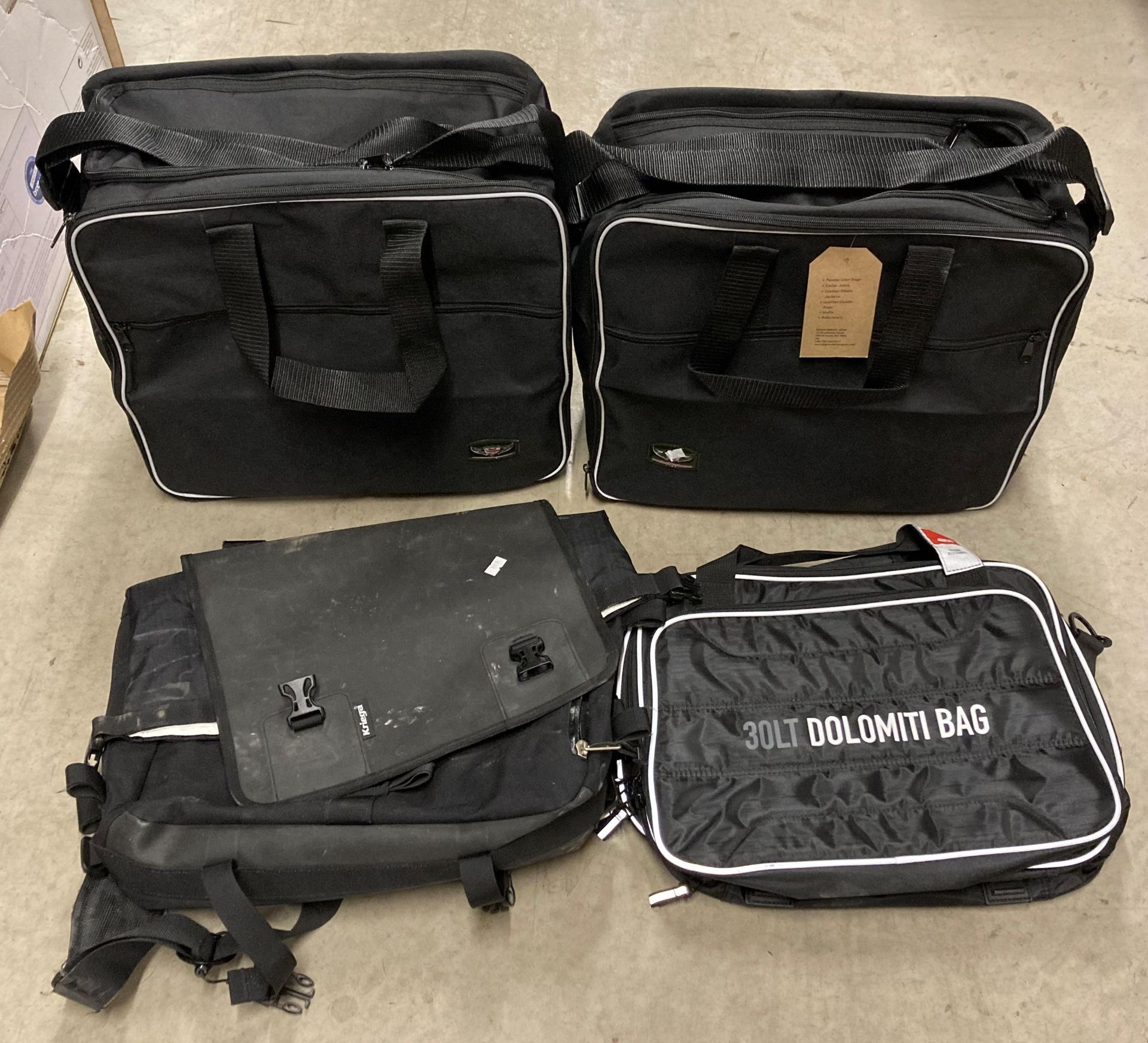 Four assorted motorcycle bags (saleroom location: G08)