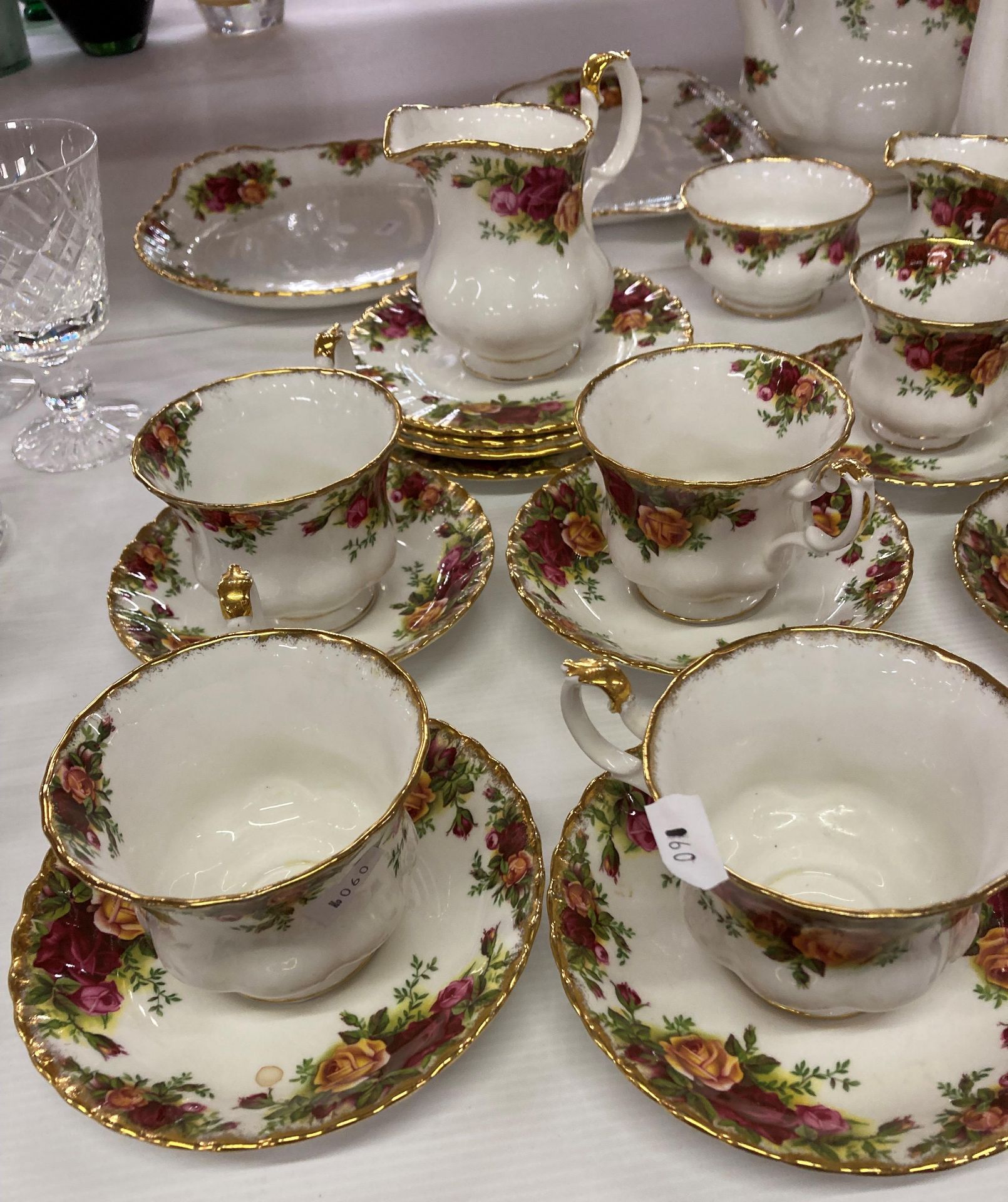 A Royal Albert 'Old Country Roses' 29 piece tea/coffee service comprising tea and coffee pots, - Image 4 of 4