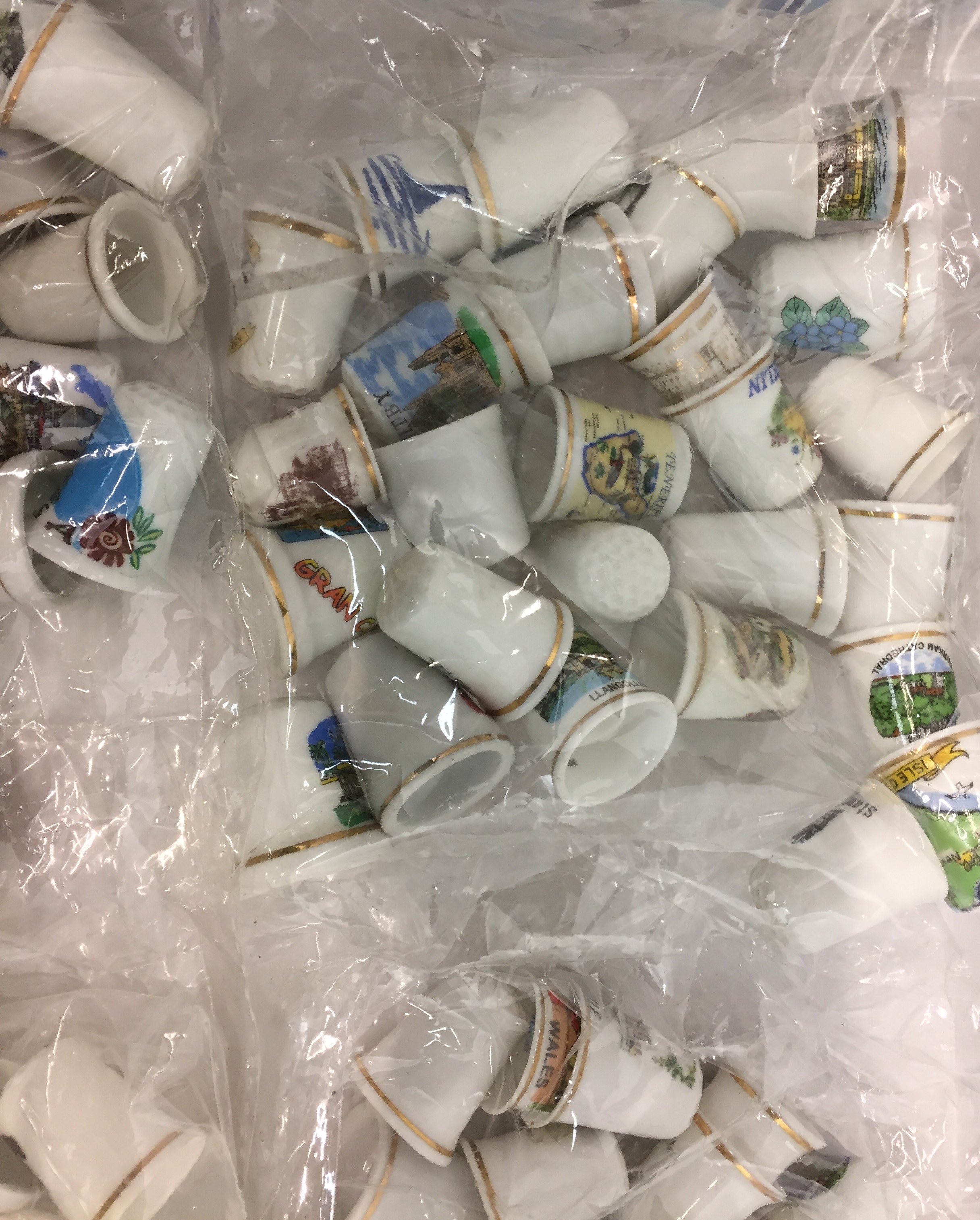 One hundred and thirty plus ceramic thimbles (Saleroom location: J01) - Image 3 of 5