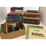 Thirty plus books - religious and choral music - Handel's Messiah,