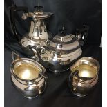 Silver Plated four piece Apex tea/coffee service (Saleroom location: S11)