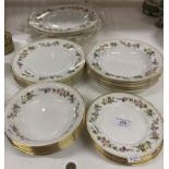 Thirty pieces of Wedgwood Mirabelle tableware - plates and dishes (saleroom location: W12)