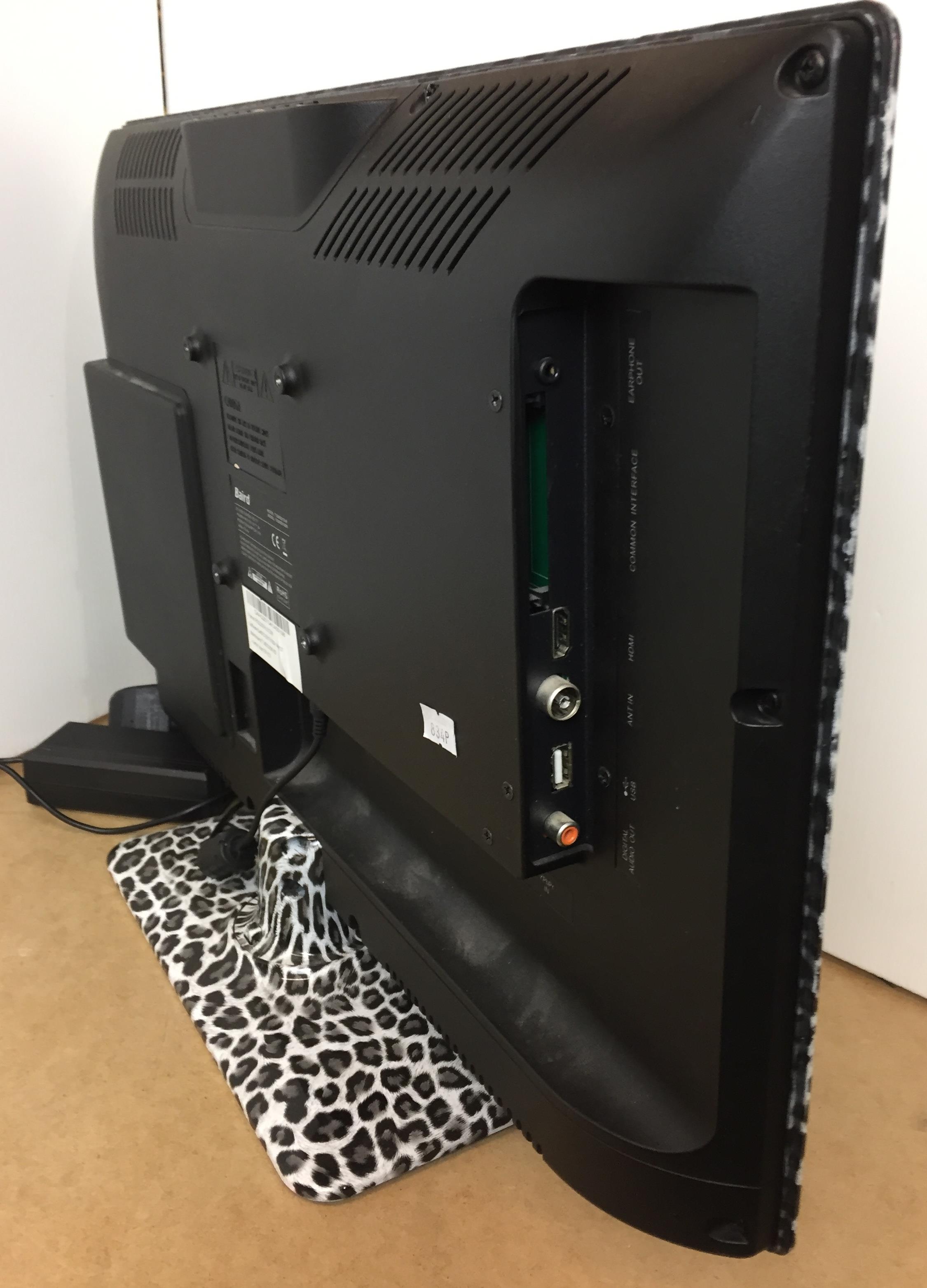 Baird T12205 DVD/AR leopard skin pattern combined 22 inch TV/DVD player (no remote) (Saleroom - Image 2 of 3