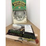 Two items - Lilliput Lane ceramic The Flying Scotsman at Wakefield Station 21cm long with