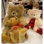 Three soft toy teddy bears - Hermann teddy original,