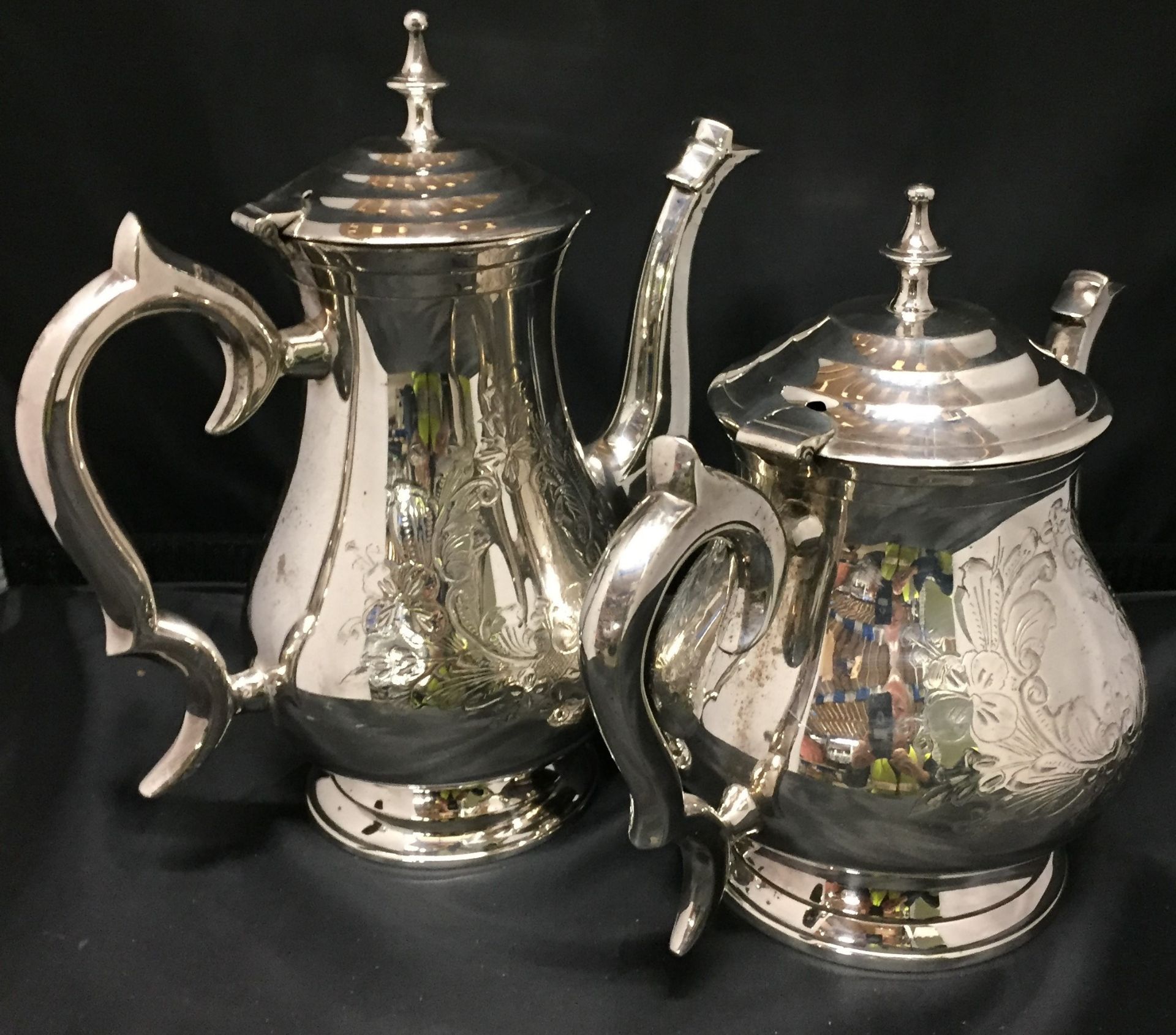 Four piece silver plated tea service (Saleroom location: T11) - Image 2 of 3