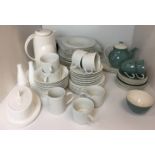 Fifty five items including seventeen pieces of Royal Doulton Spindrift tea service,