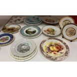 Remaining contents to rack - twenty various collectors plates including Sovereign Limited fruit