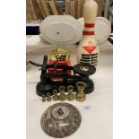 Contents to part of rack - large ABC Amflite II presentation ten pin bowling pin,