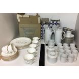 Forty nine items including twenty pieces of Royal Doulton Gold Concord dinner/tea service including
