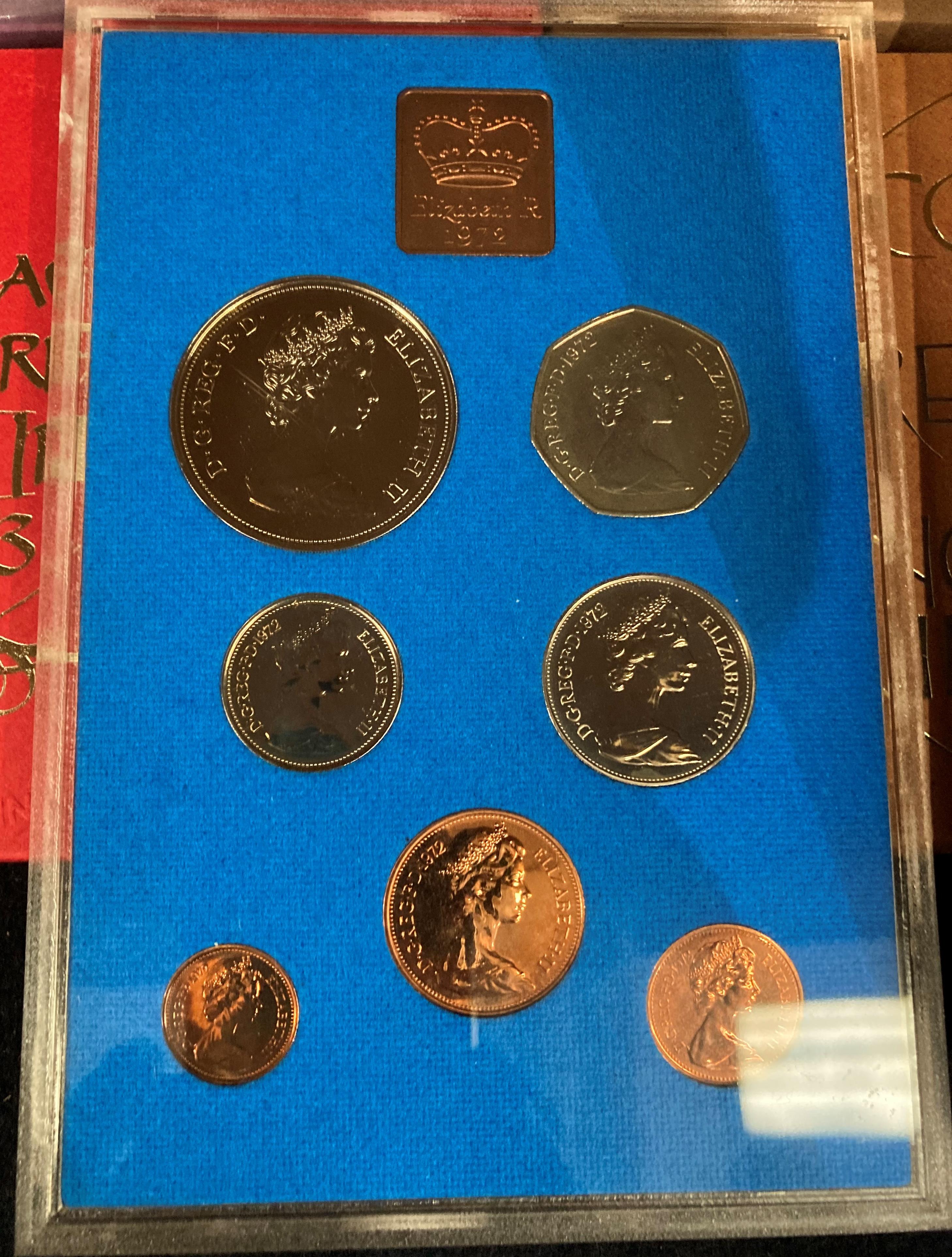 Nine Coinage of Great Britain and Northern Ireland sets - 1970, 1972, 1973, 1974, 1975, 1976, 1977, - Image 2 of 2