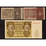 Croatia - 1, 2 and 10 Kuna, 1941-1942 (3)