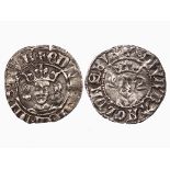Hammered Coins (2) Edward III London Mint,