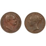 Farthings (2): William IV 1835, Victoria 1840