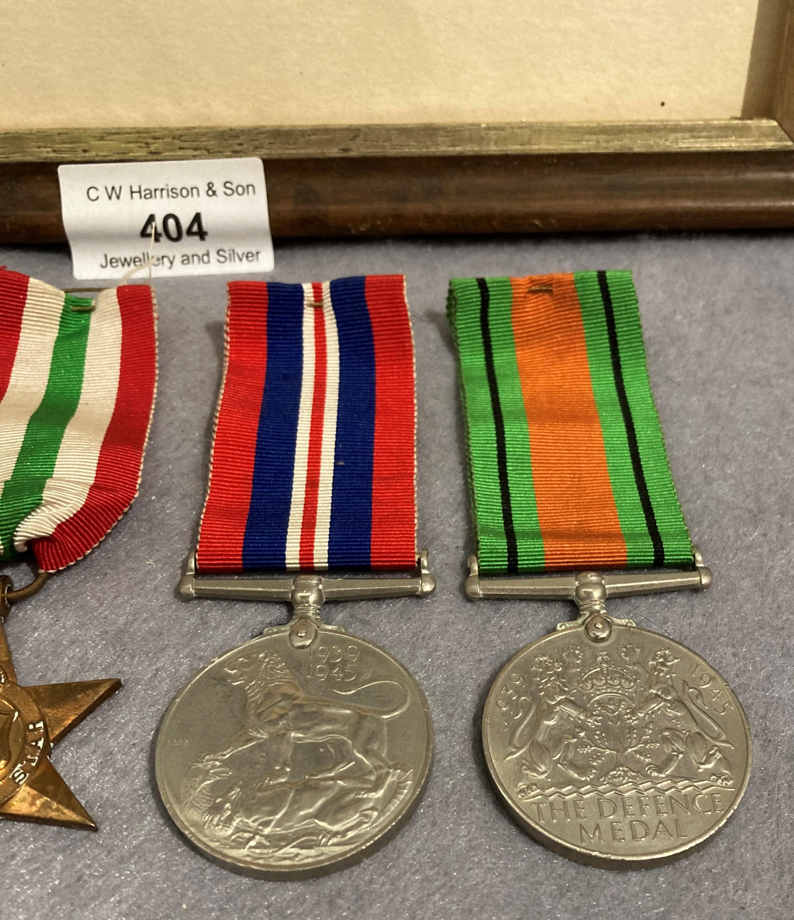 Five World War II medals including 1939-1945 Campaign Star medal, Africa Star medal, - Image 3 of 4