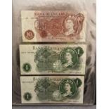 Trade Indemnity credit insurance file with clear plastic wallet sleeves containing two £1 notes and