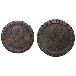 George III - Cartwheel Twopence and Penny, 1797 (2)