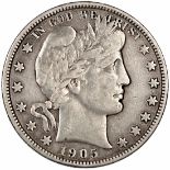 USA - 1905-S Barber Half Dollar,