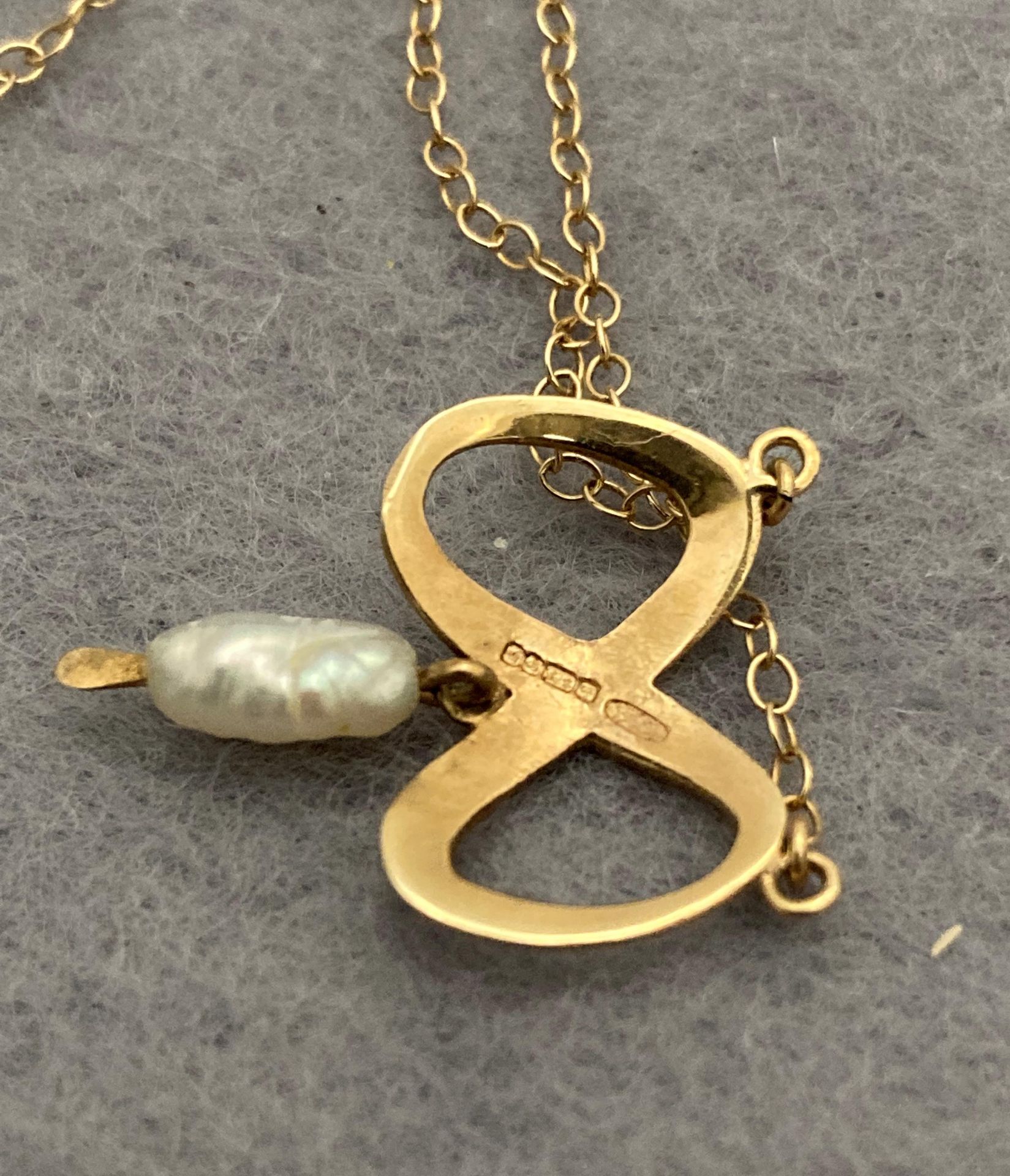 Two gold necklaces, - Image 3 of 3
