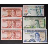 Gibraltar - 6 uncirculated banknotes Ten,