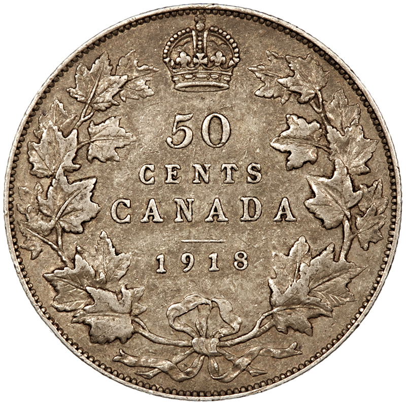 Canada - 1918 50 Cents, KM#25. - Image 2 of 2