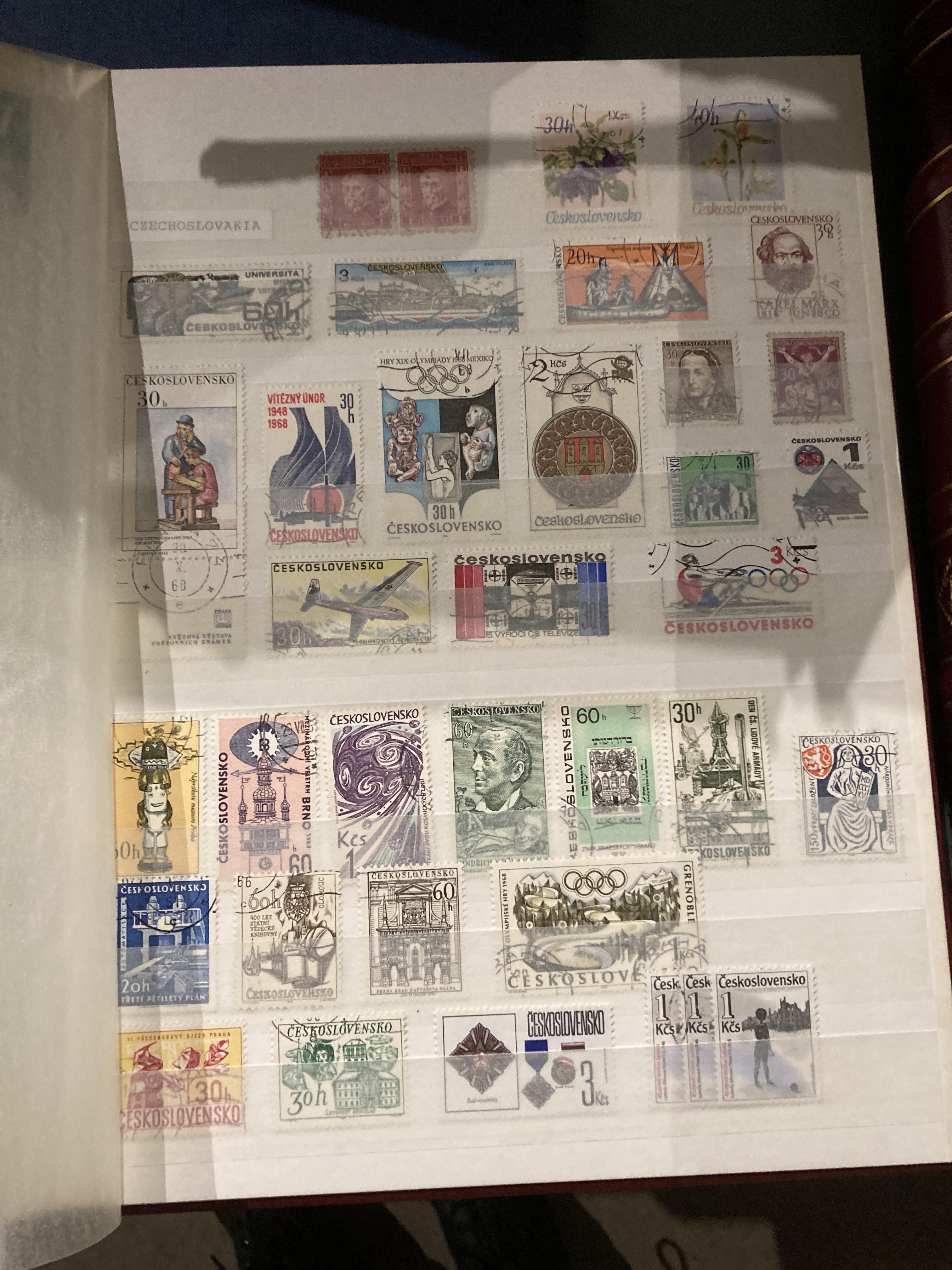 Contents to box fourteen stamp albums and contents - stamps from Mongolia, USSR, GB, Belgium, - Image 19 of 19