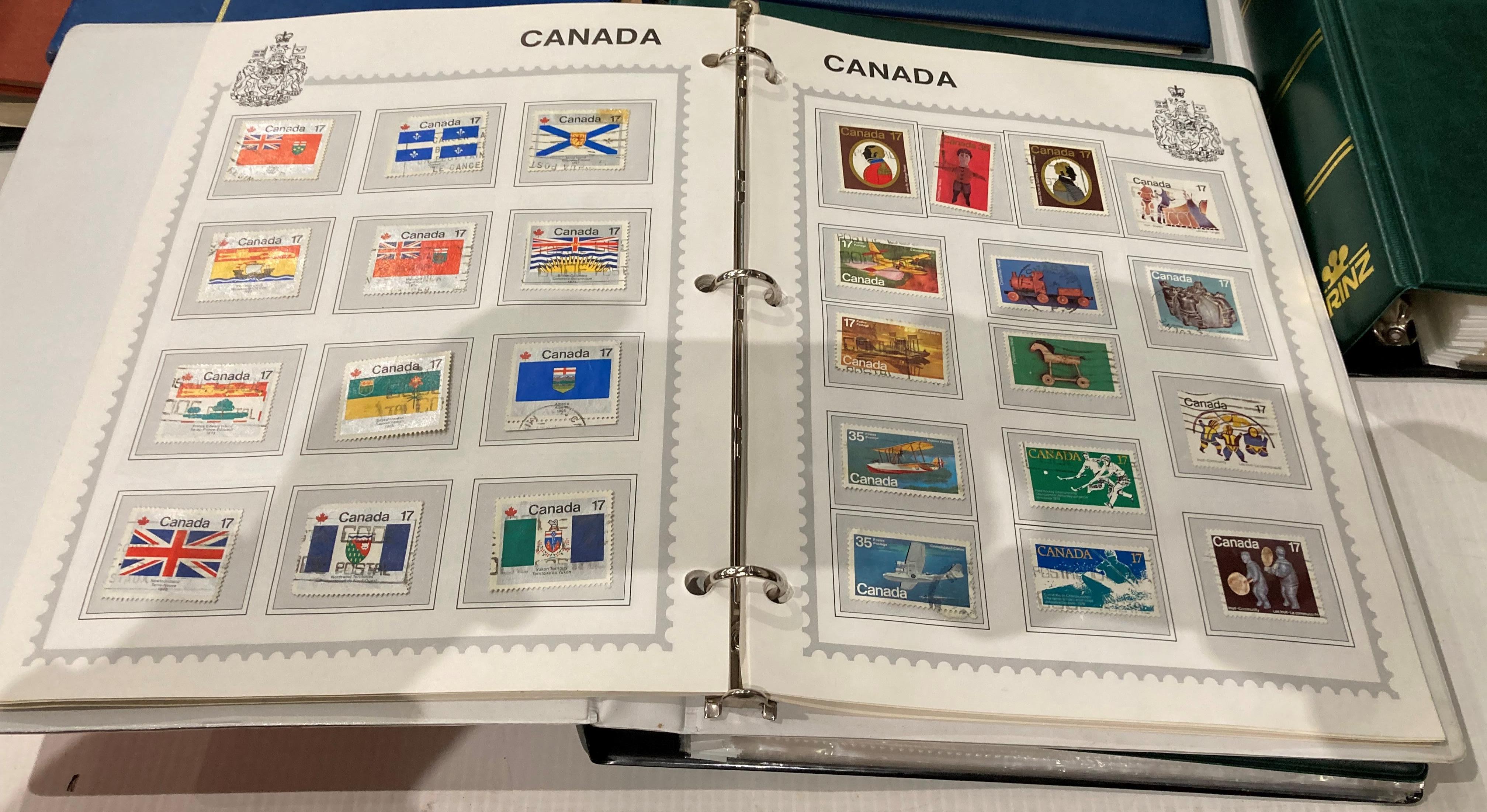 Contents to box nine stamp albums and contents - Canadian stamps (saleroom location: S3 T5) - Image 4 of 11
