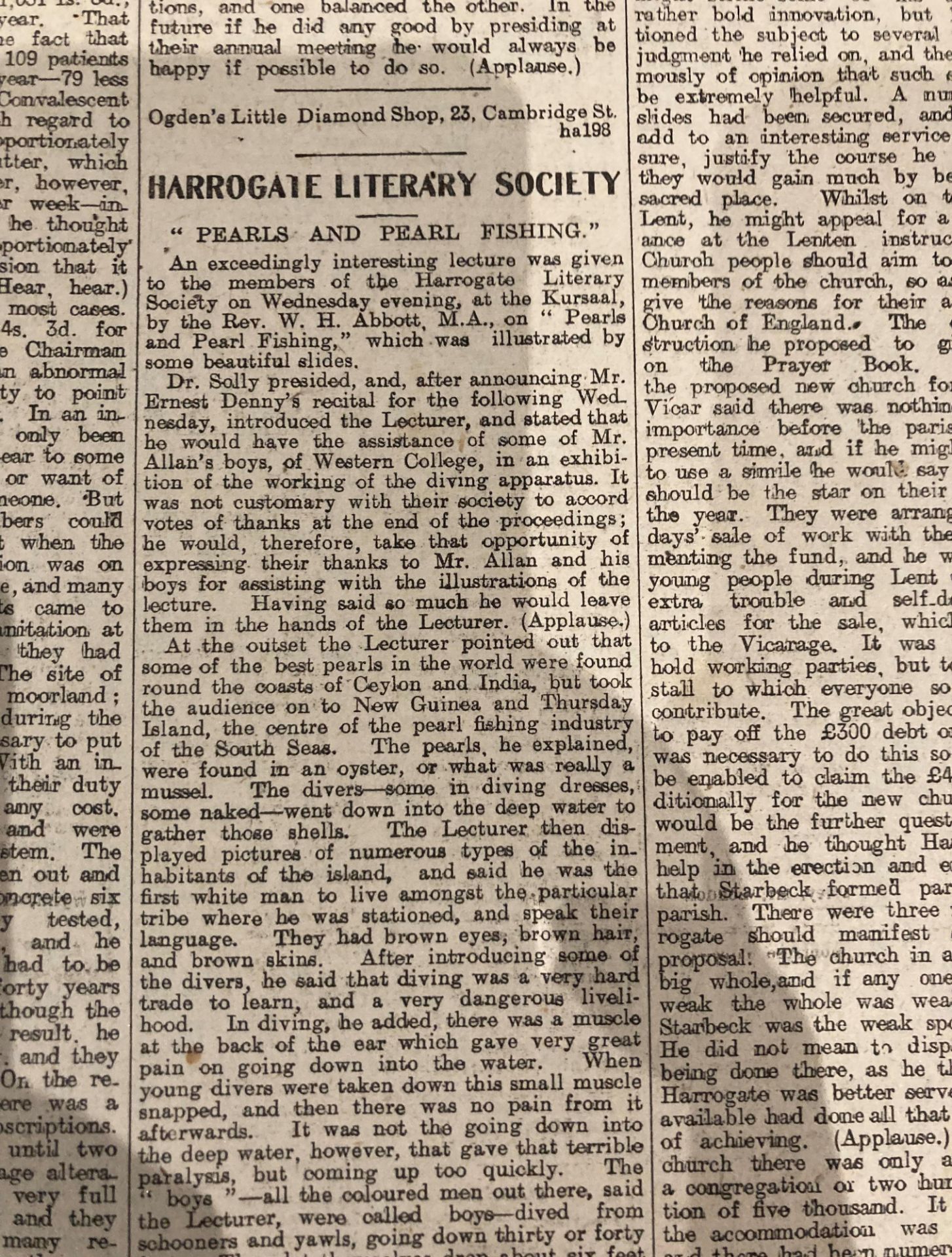 The Harrogate Herald and Weekly List of Visitors No 47 vol LXIII - Wed Jan 2nd 1907 to Dec 25th - Image 9 of 9