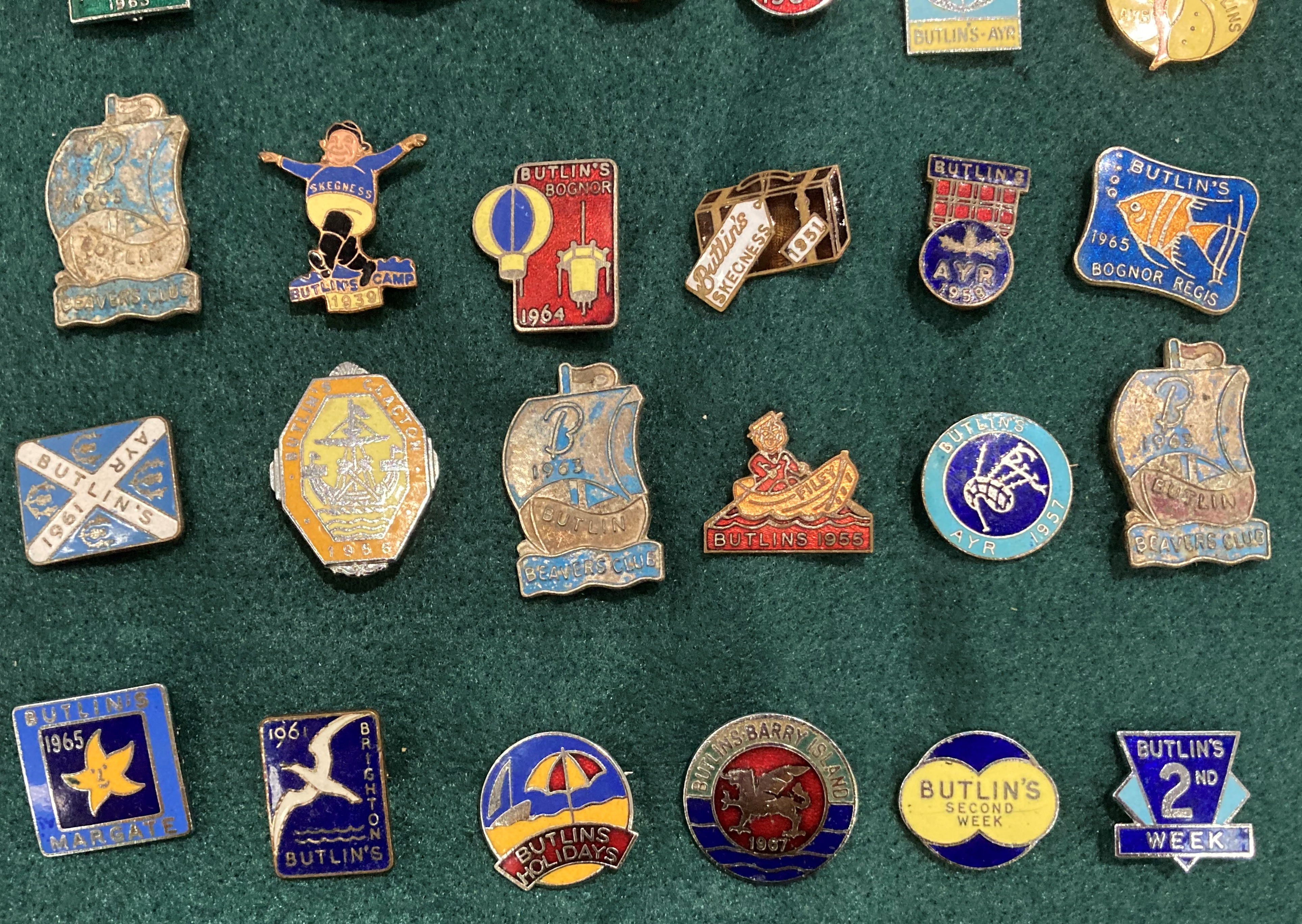 A collection of thirty six vintage Butlins badges - Image 3 of 3