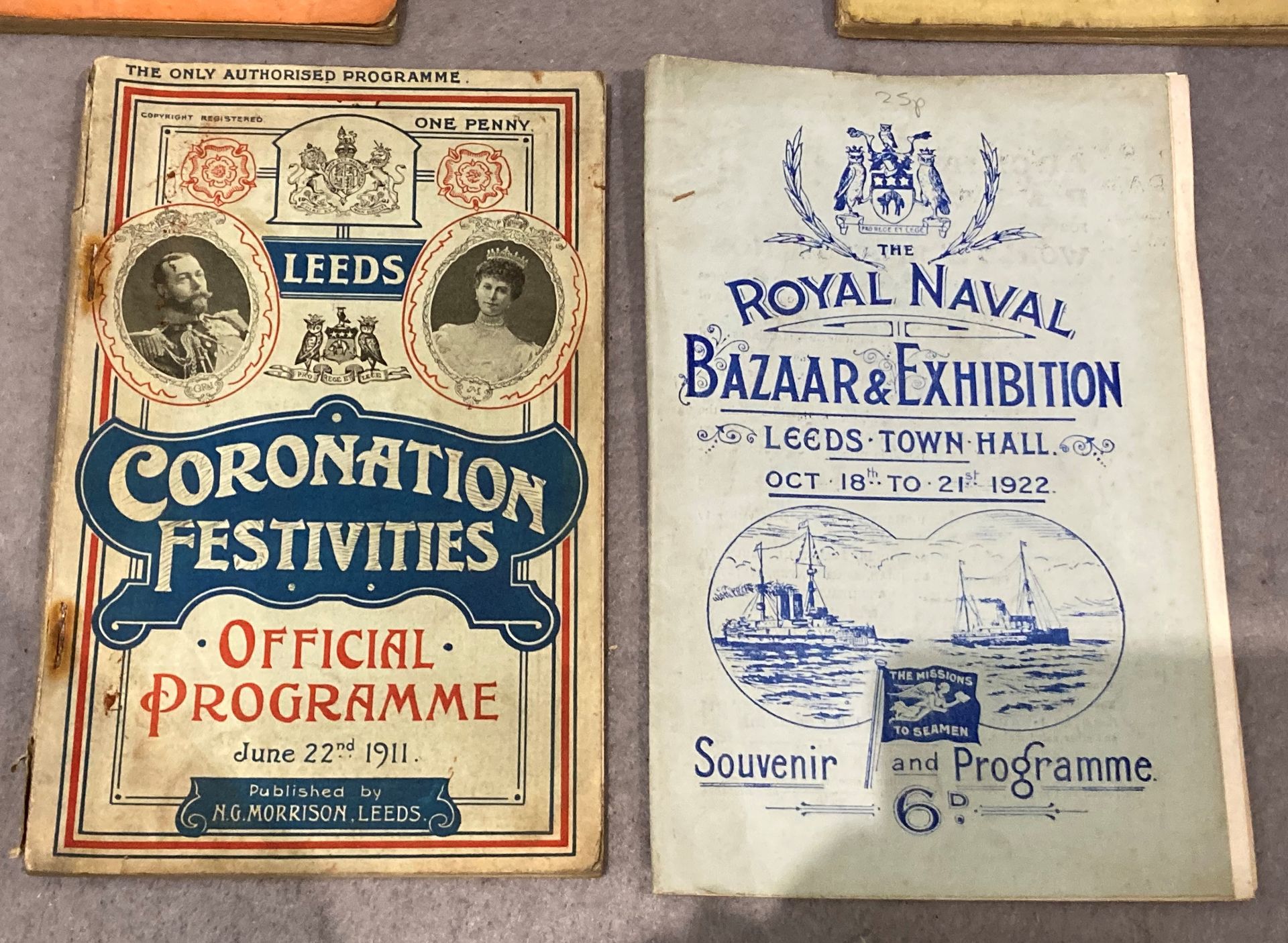 Eight Yorkshire related booklets - The Royal Naval Bazaar and Exhibition, Leeds Town Hall Oct. - Image 2 of 12