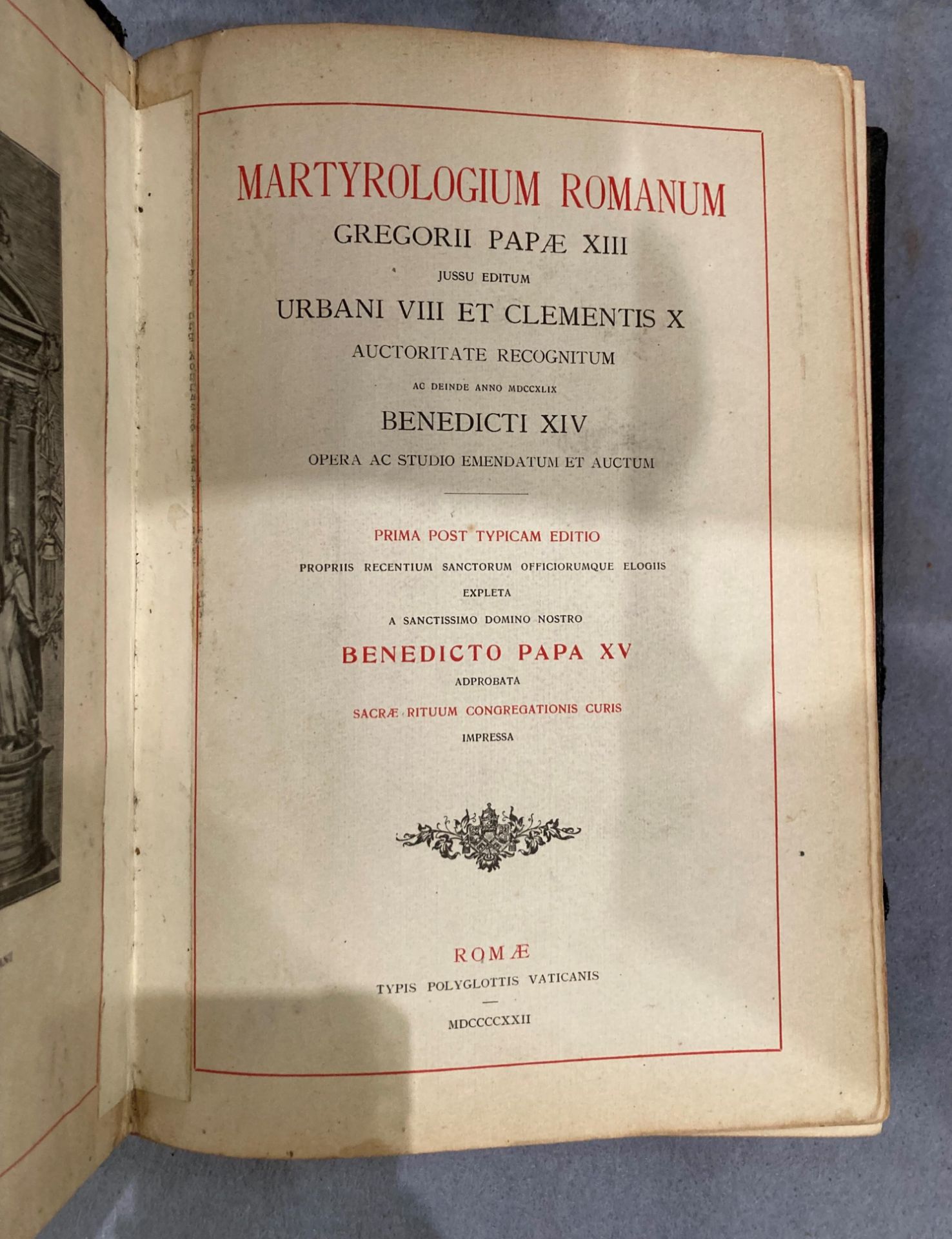 Martyrologium Romanum, Gregorii Papae XIII - The Roman Martyrology, - Image 3 of 14