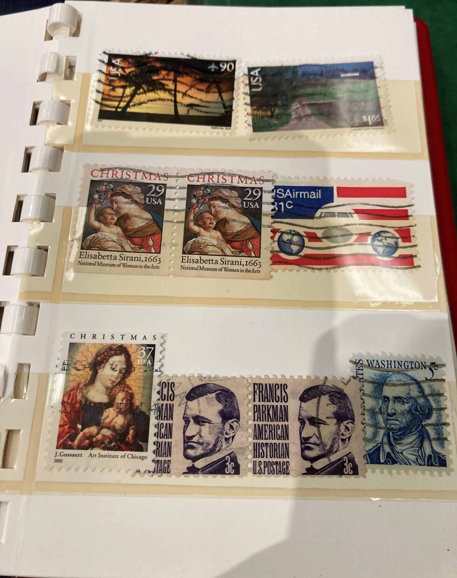 Contents to box twelve stamp albums and contents - mainly stamps from the USA (saleroom location: - Image 3 of 16