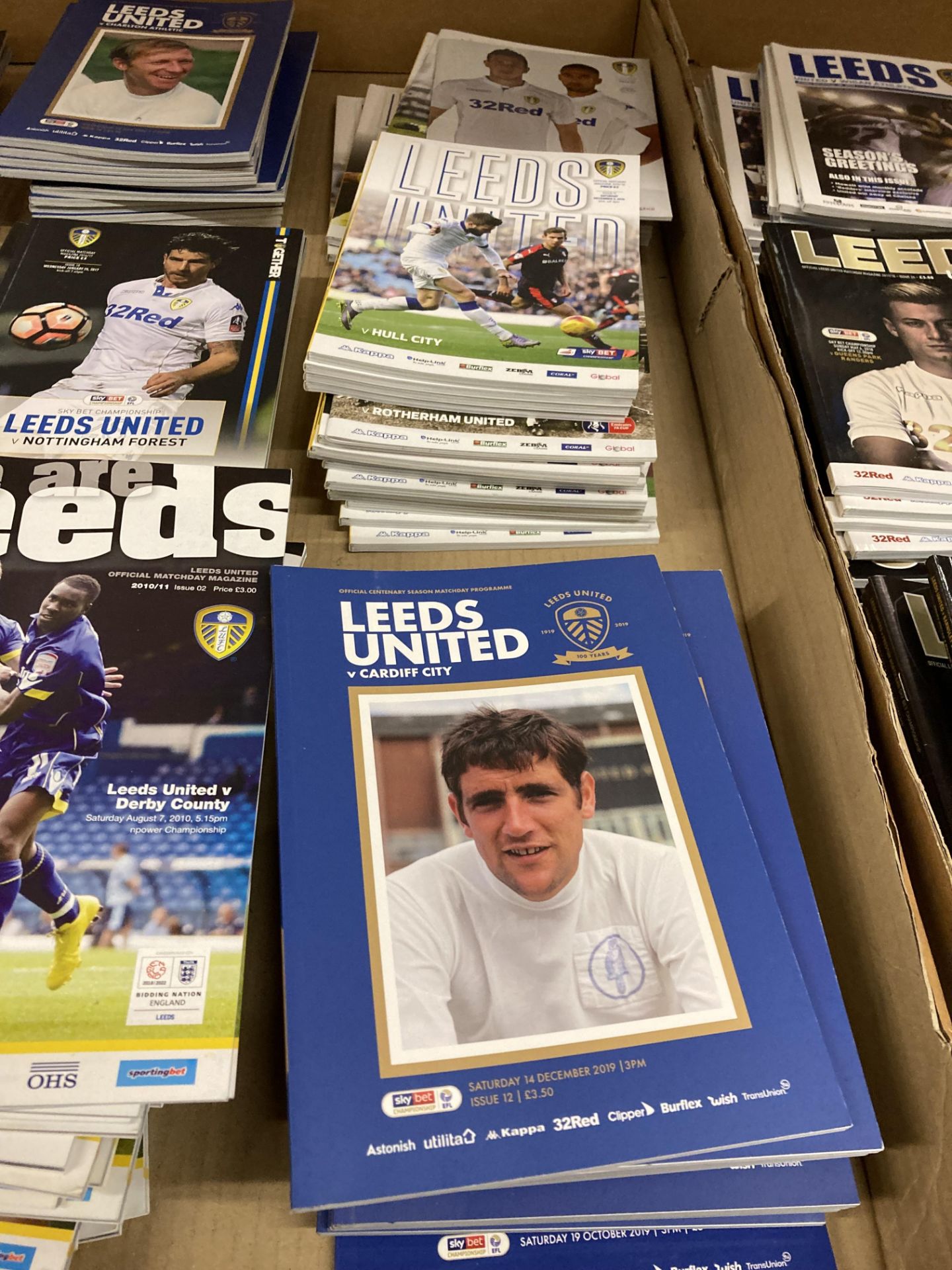 Contents to tray - a large quantity of Leeds United home programmes some 2002 but mainly 2010/11 - Image 3 of 3