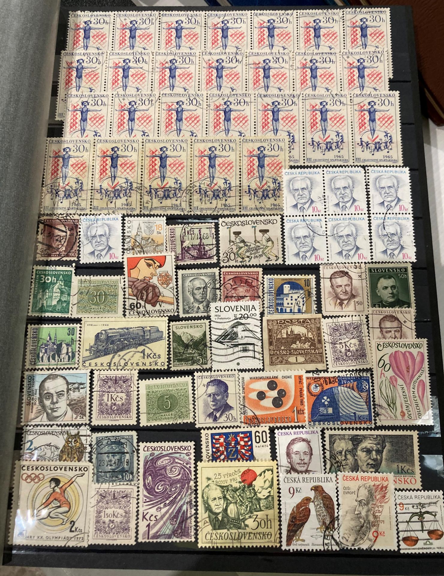 Contents to box six stamp albums and contents - European stamps including Liechtenstein, Germany, - Image 2 of 12