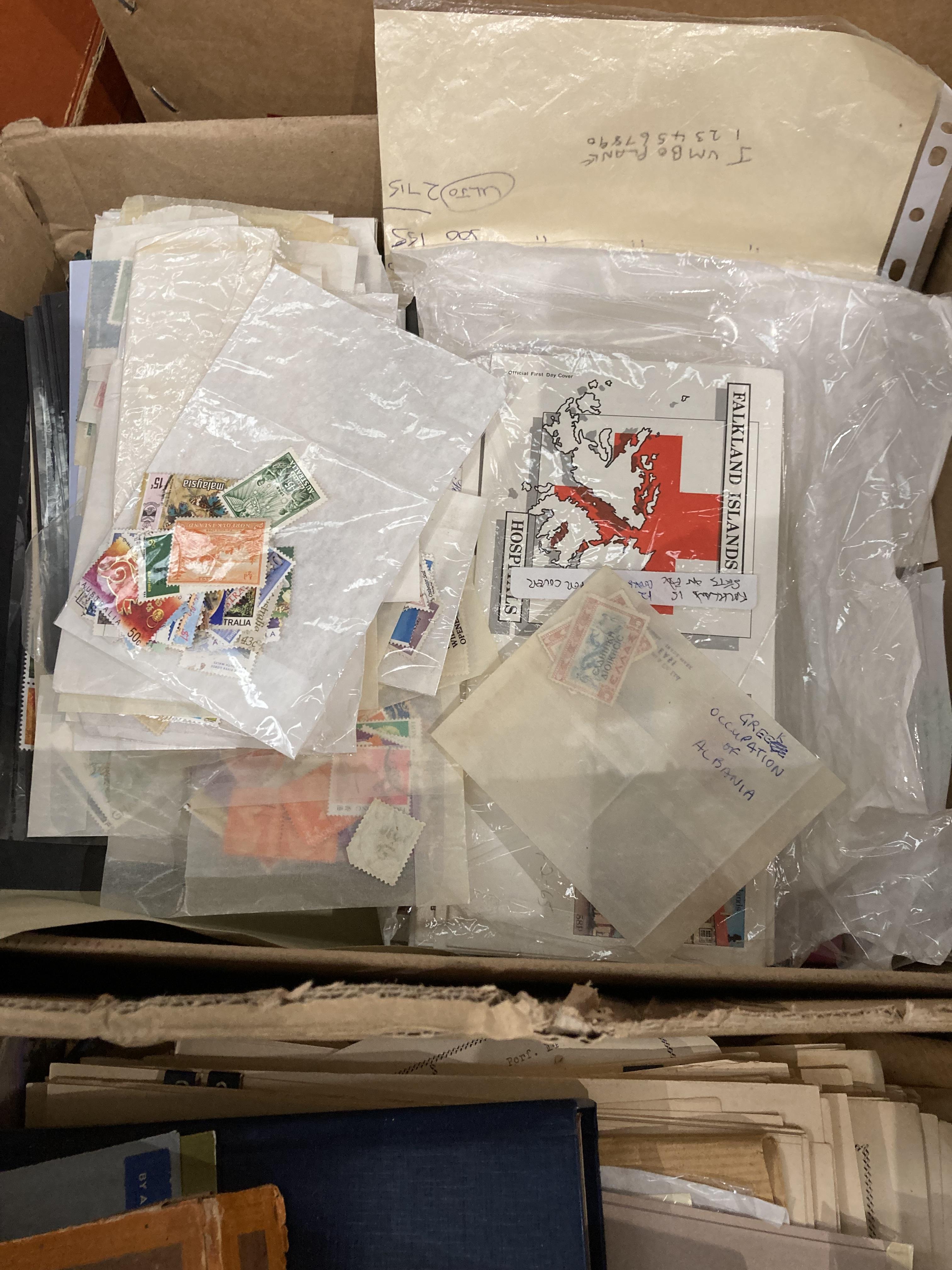 Contents to five boxes - all stamp related French First Day covers, albums, - Image 5 of 6