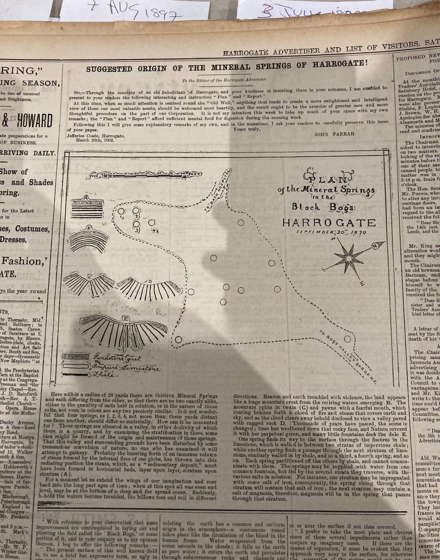 The Harrogate Advertiser and List of Visitors 66th Year of Publication - Sat Jan 4th 1902 - price - Image 11 of 11