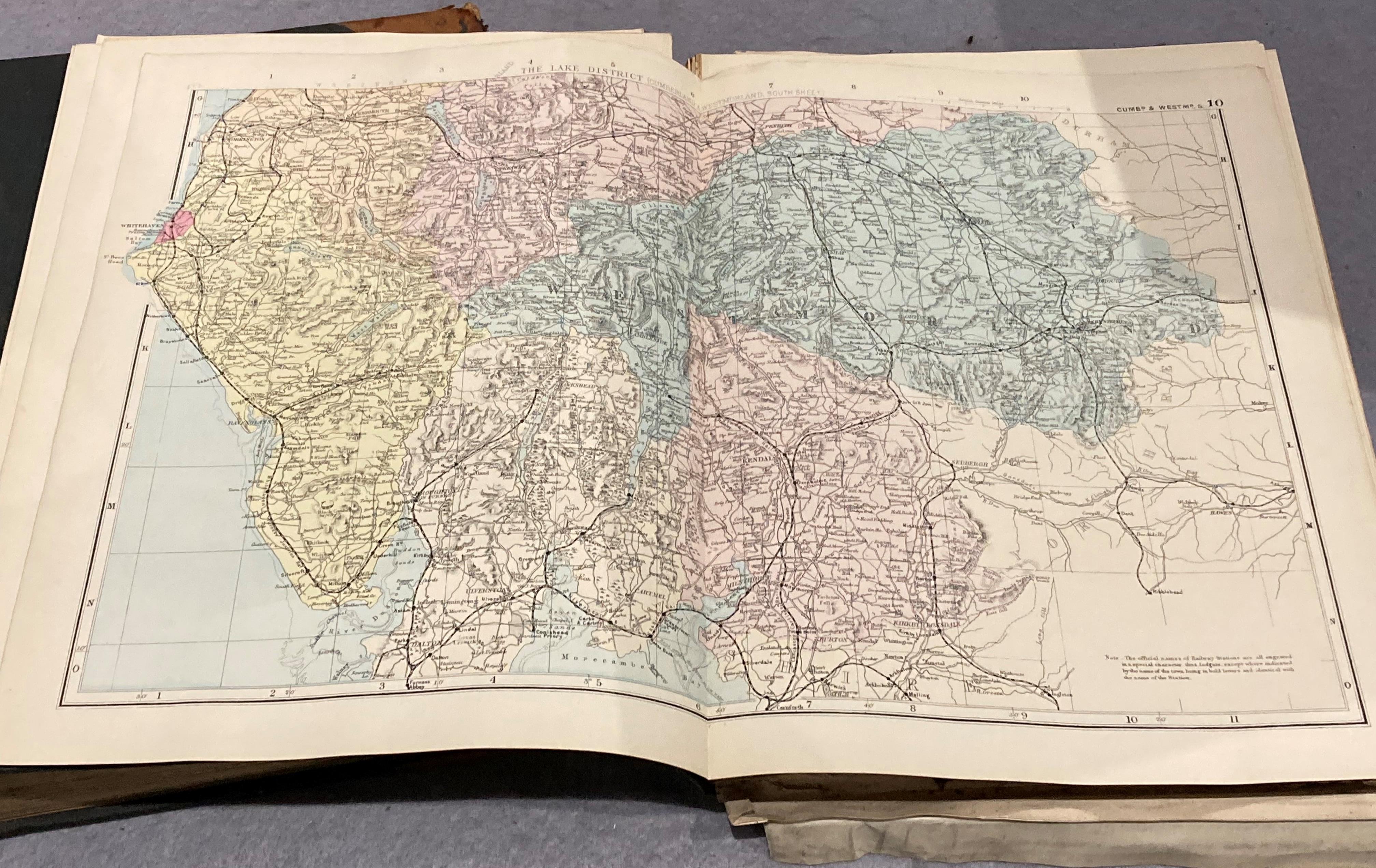 New Large Scale Atlas of the British Isles from the Ordnance Survey with plans of Towns, - Image 8 of 12