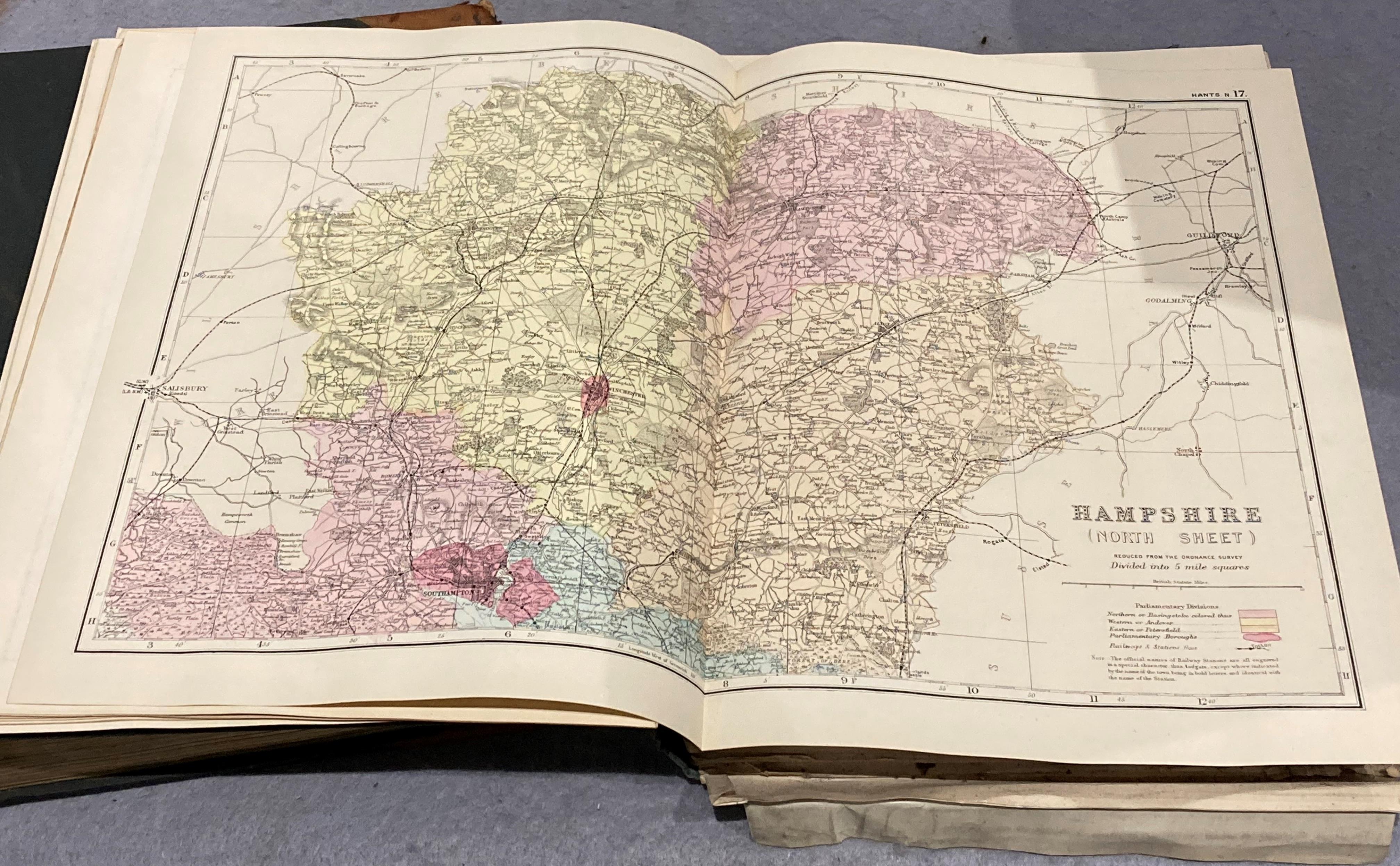 New Large Scale Atlas of the British Isles from the Ordnance Survey with plans of Towns, - Image 9 of 12