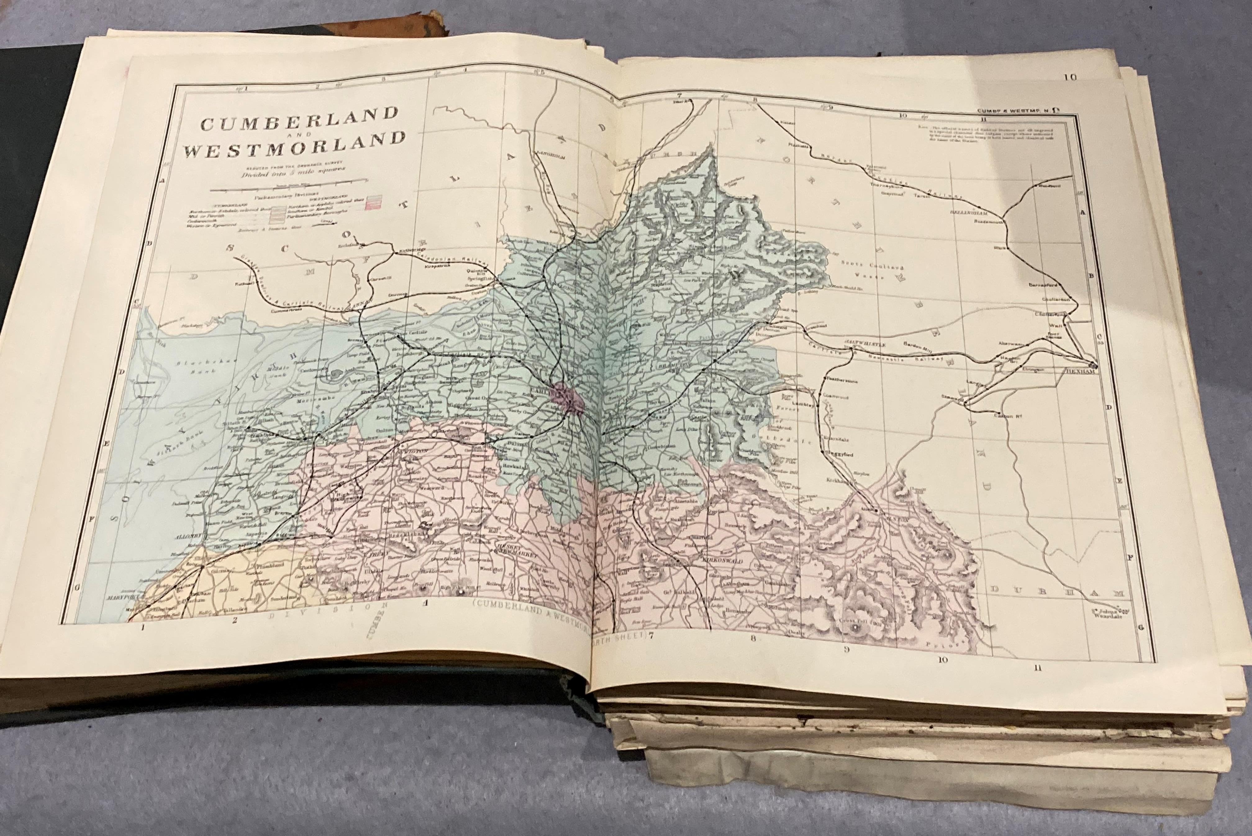 New Large Scale Atlas of the British Isles from the Ordnance Survey with plans of Towns, - Image 7 of 12