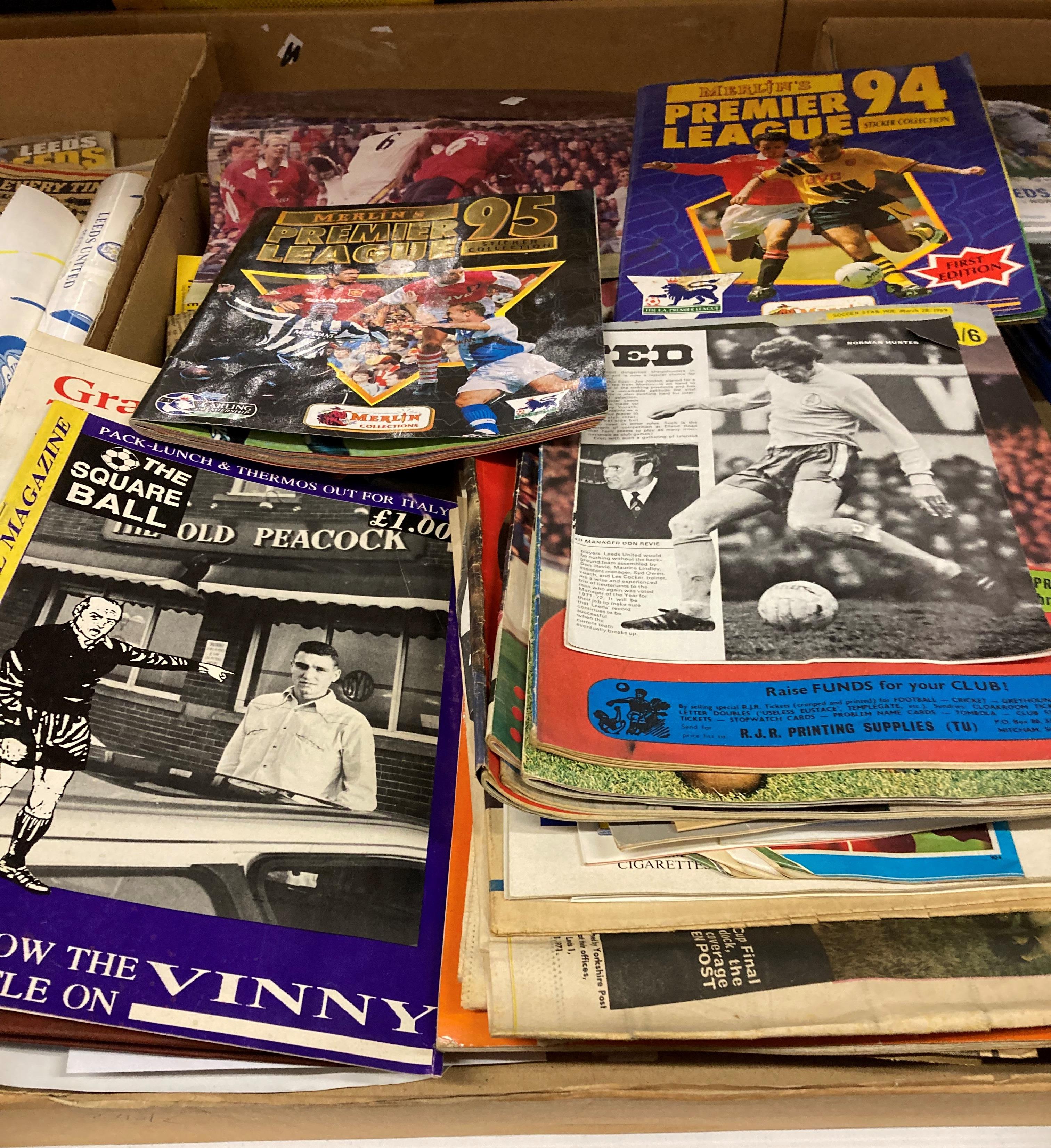 Contents to two trays - a large quantity of ephemera mainly Leeds United and English Football - Image 3 of 3