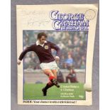 A George Graham Testimonial programme Crystal Palace vs Chelsea 5th May 1980 signed 'Best Wishes'