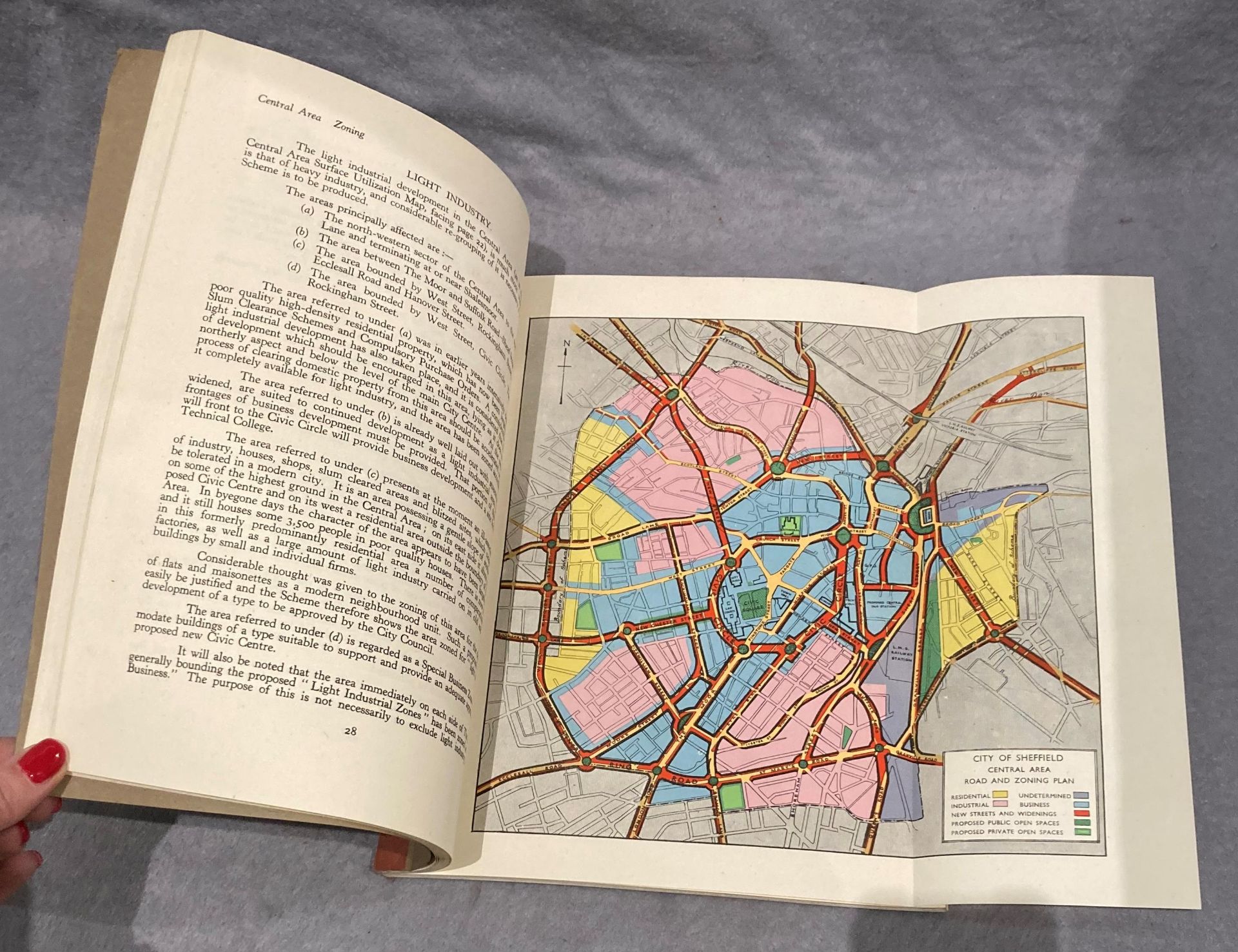 Sheffield Replanned 1945 - A report with plates, diagrams and illustrations, - Image 5 of 7