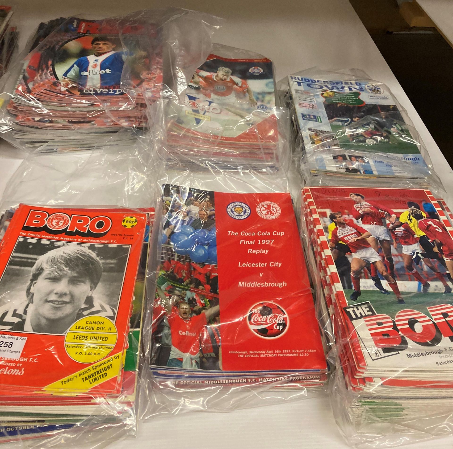 Remaining contents to rack - a large quantity of Middlesbrough mainly home but some away programmes, - Image 3 of 3