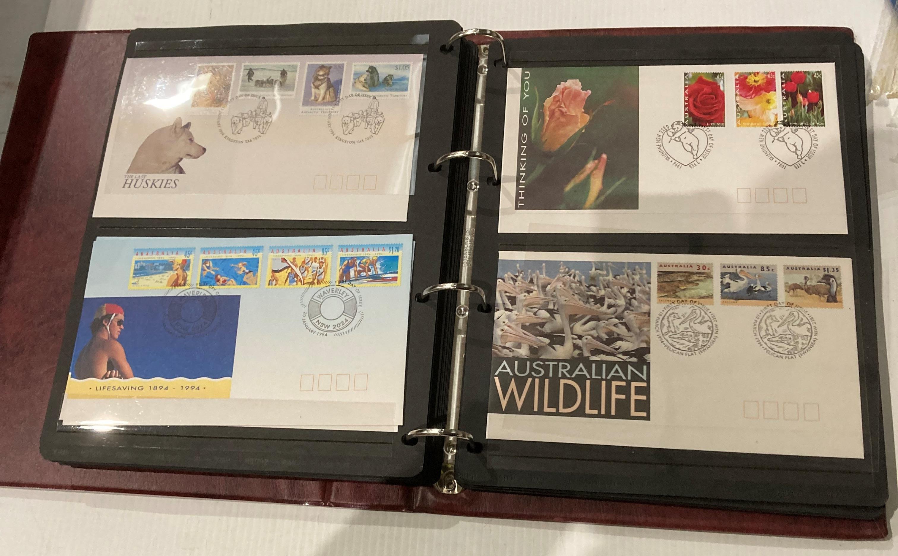 Two First Day cover albums - both Australian circa 1968/78 and 1992/94 - 184 in total (saleroom - Image 4 of 8