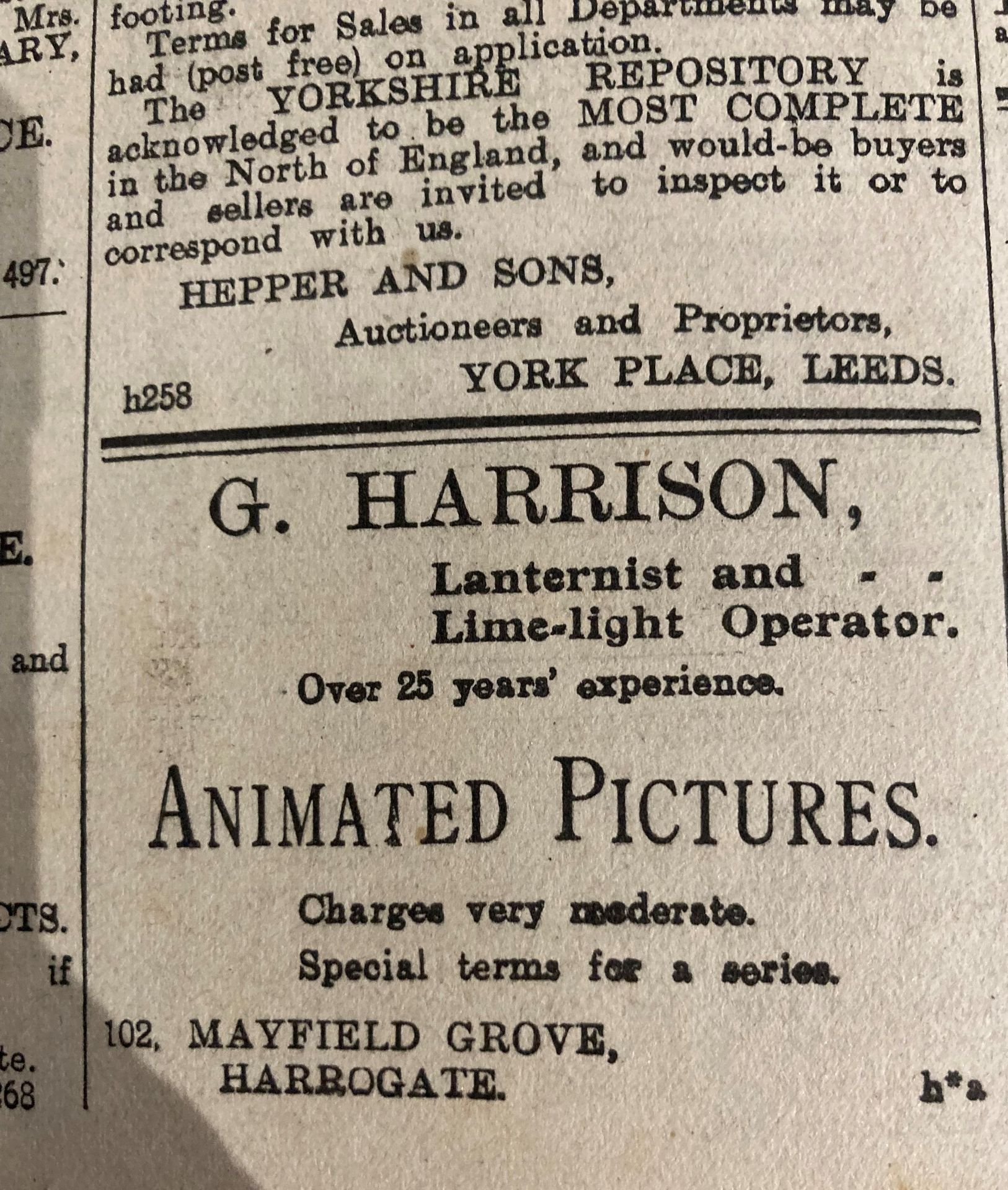 The Harrogate Herald and Weekly List of Visitors No 47 vol LXIII - Wed Jan 2nd 1907 to Dec 25th - Image 6 of 9