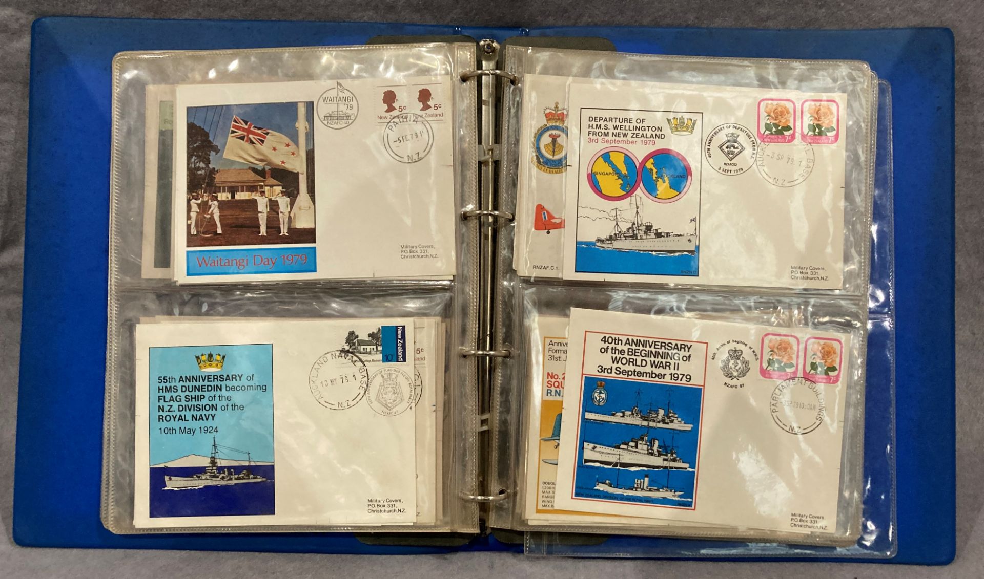 Contents to lid - a file containing forty New Zealand military, - Image 5 of 5
